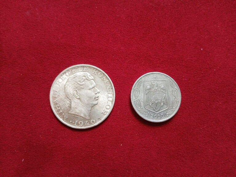 Read more about the article ROMANIA Silver 25000 LEI  and 500 aluminum LEI two coins set free ship in USA