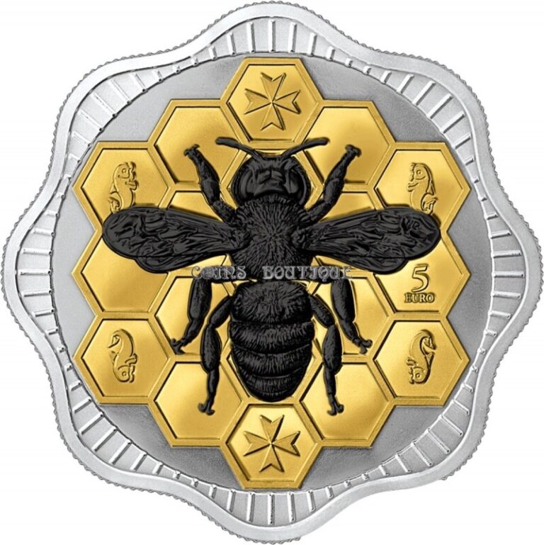 Read more about the article Maltese Bee 1 oz silver coin 5 Euro Malta 2024