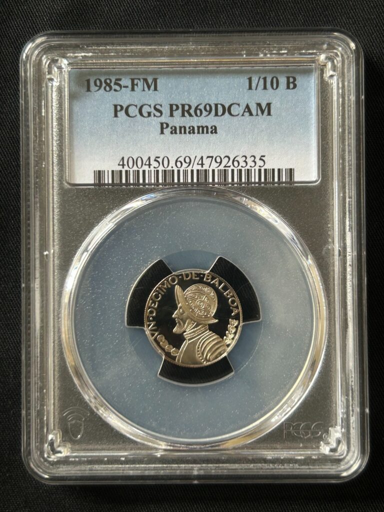 Read more about the article 1985-FM Panama 1/10 Balboa PR-69 DCAM PCGS