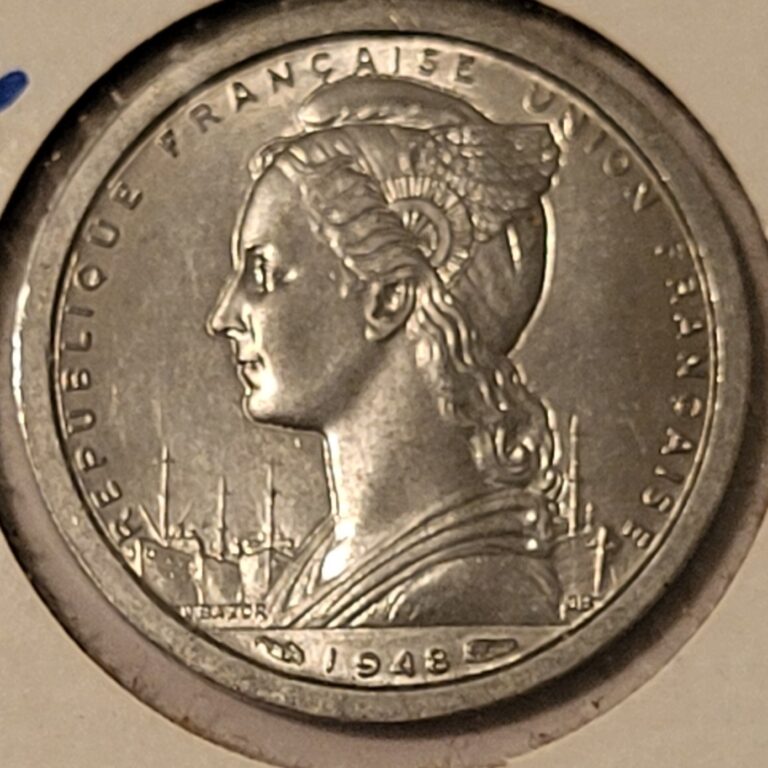 Read more about the article French Equatorial Africa 1948 1 Franc Coin – Unc