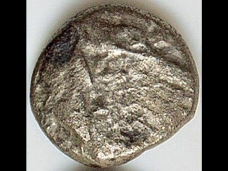 Read more about the article Ancient Greek Silver Coin 510-480 BC CARIA Cindya Halicarnassus Ketos Hecte