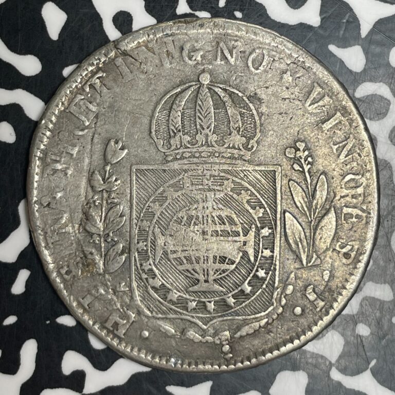 Read more about the article Undated Brazil 960 Reis Lot#T6040 Large Silver Coin!