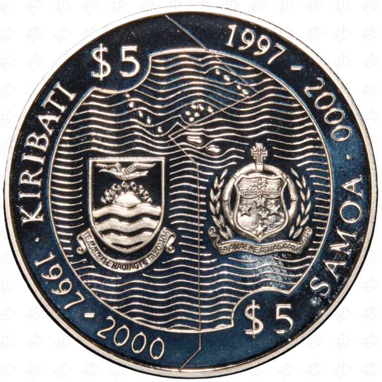 Read more about the article 2000 Samoa and Kiribati 5 Dollar Capsuled Silver Proof Coin (Tempora Mutantur)