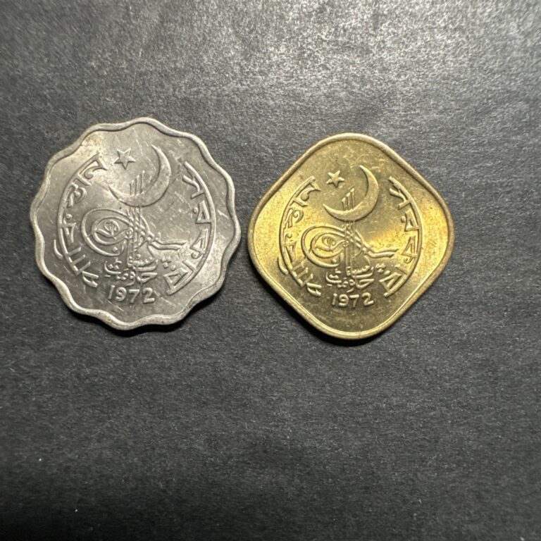 Read more about the article Pakistan 1972 Lot Of 2 Coins 5 And 10 Paisa UNC World Foreign
