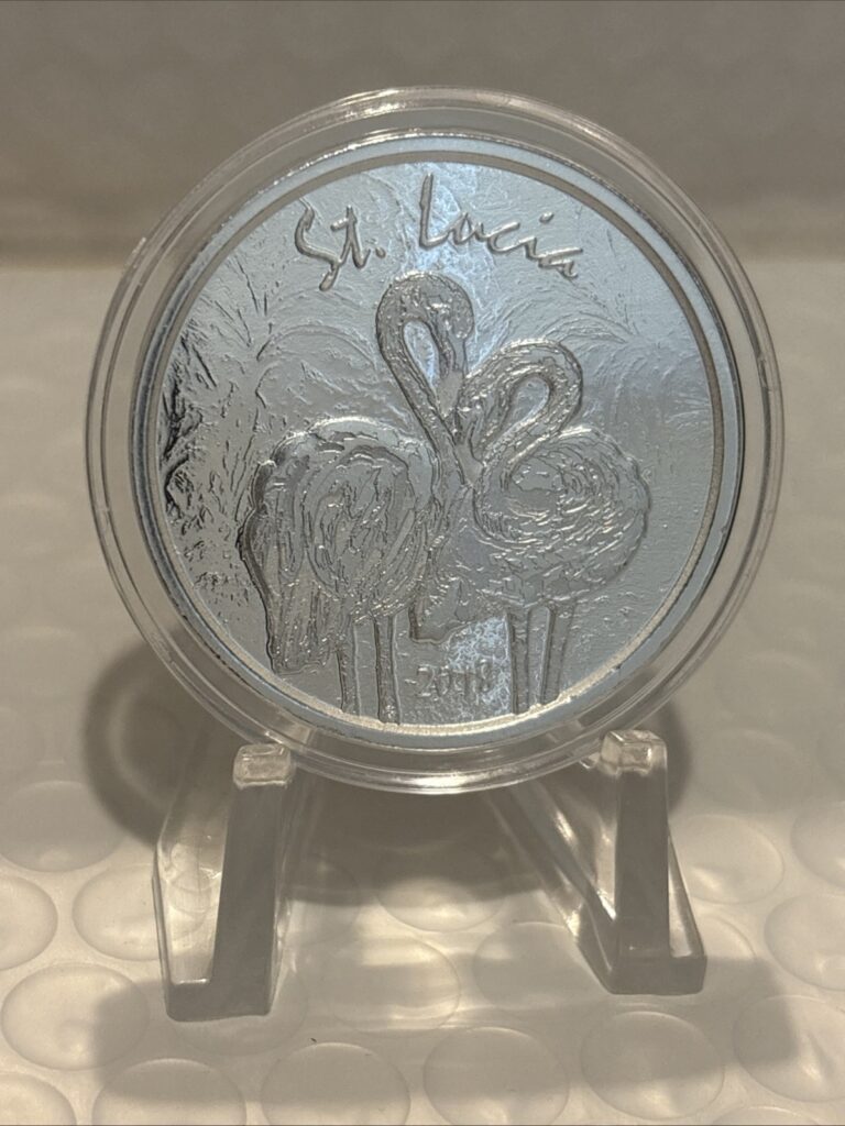 Read more about the article 2018 St. Lucia 1 oz Silver Pink Flamingo BU