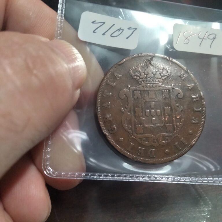 Read more about the article 1849 20 REIS PORTUGAL COIN – VERY INTERESTING OLD COIN –