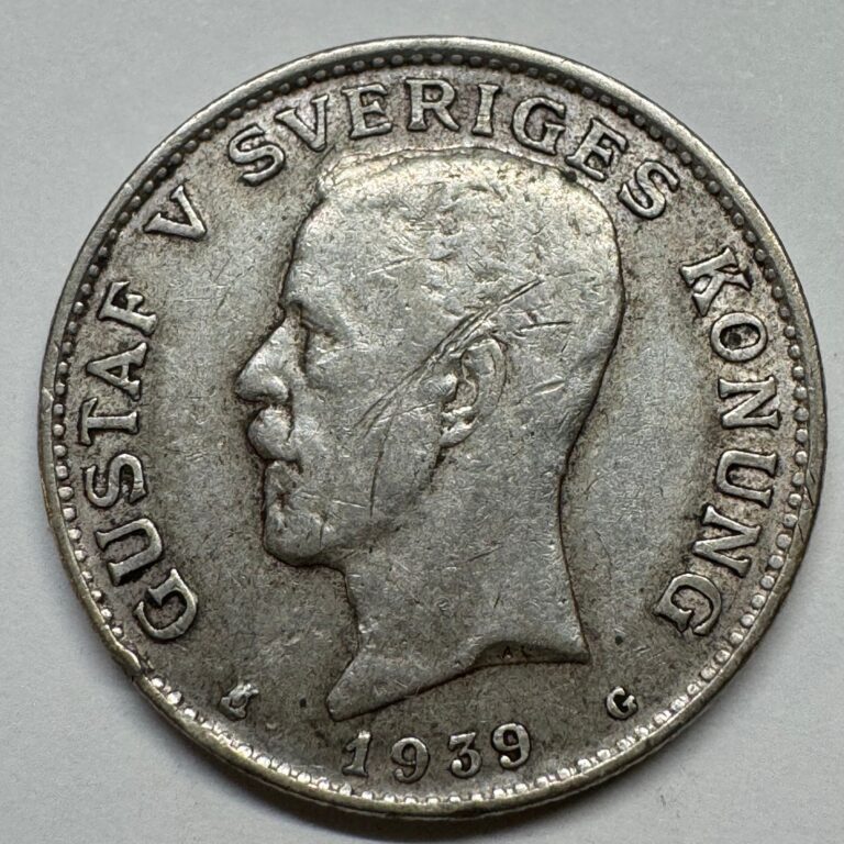 Read more about the article 1939 Sweden 1 Krona Silver – Coin #C-037