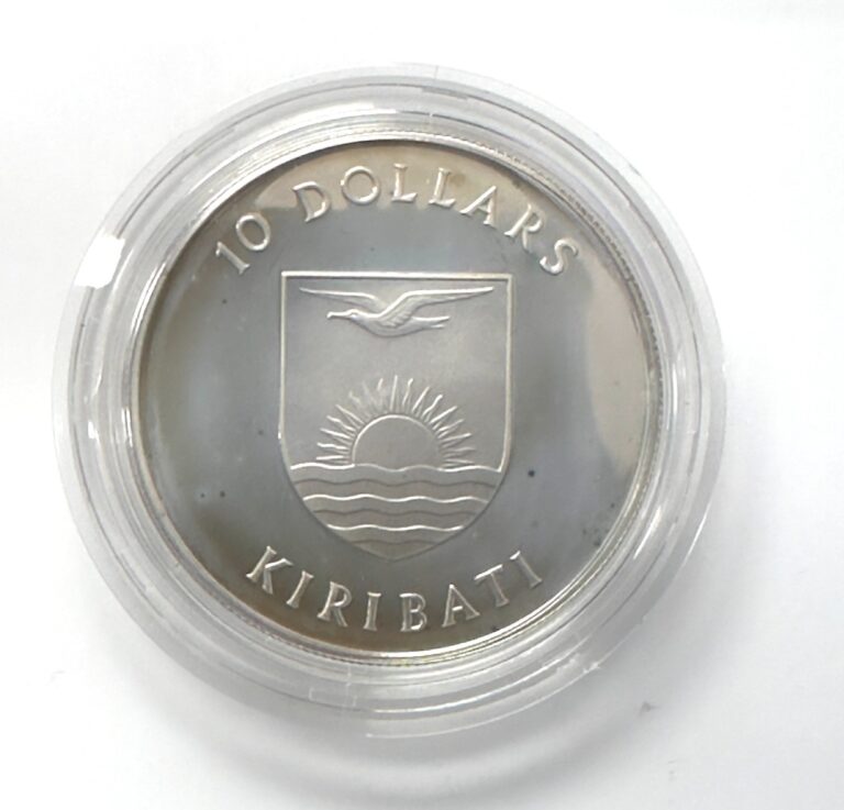 Read more about the article KIRIBATI 10 Dollars 1984 5th Anniversary of Independence 925 Silver Coin BOX COA