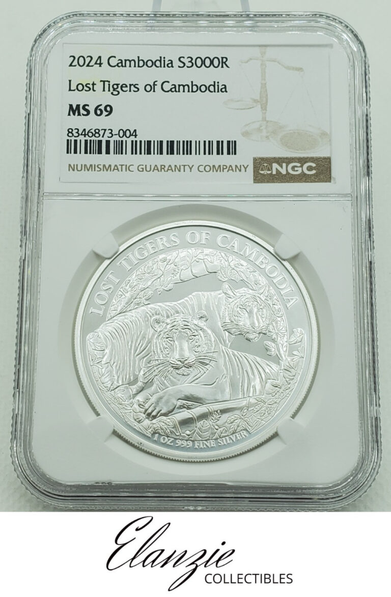 Read more about the article 2024 Cambodia Silver 3000 Riels Lost Tigers of Cambodia NGC MS69
