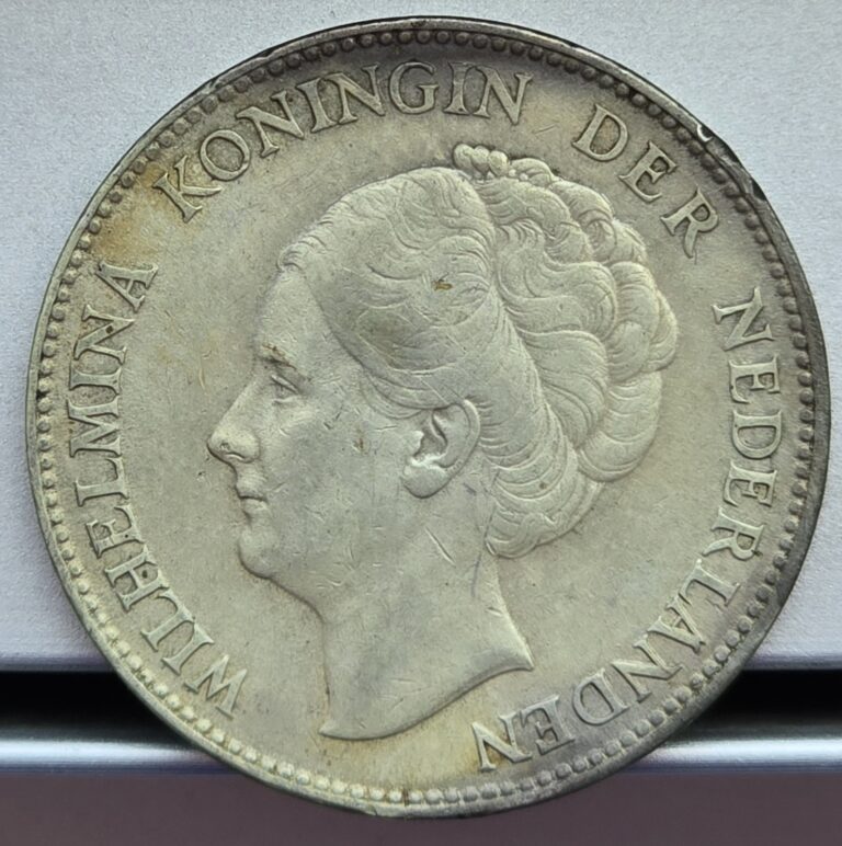 Read more about the article Netherlands 1929 1 Gulden Silver Coin