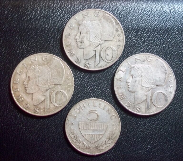 Read more about the article 4 X SILVER AUSTRIAN COINS – .800
