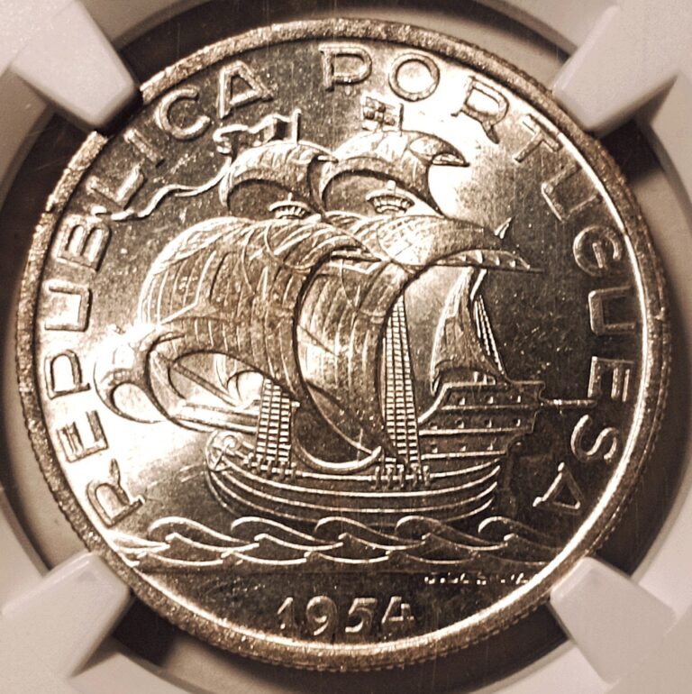 Read more about the article NGC MS64 – Portugal 10 escudos 1954 coin (SILVER!)