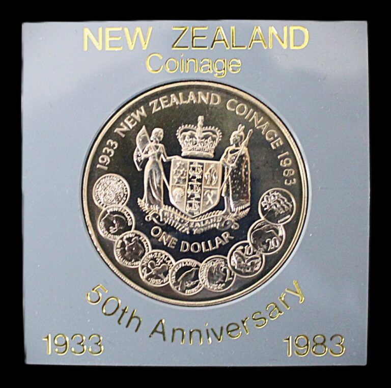 Read more about the article 1983 New Zealand $1 Coinage 1933-1983 – Unc