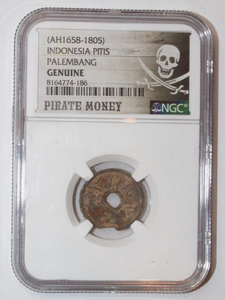 Read more about the article 1658-1805 Indonesia Pitis PIRATE MONEY Palembang NGC Genuine #0336
