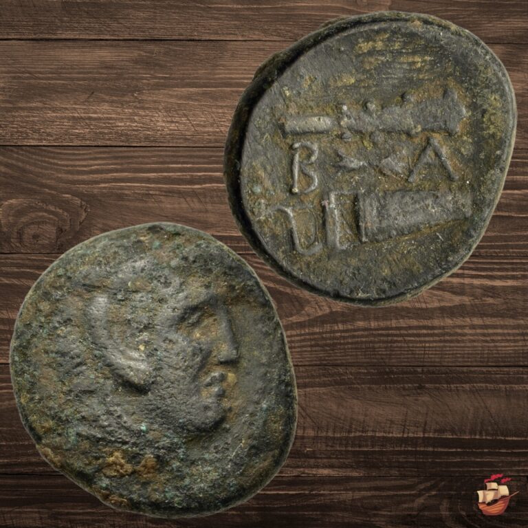Read more about the article Ancient Greek Coin – Macedon Macedonia – Alexander the Great (336-323 BC) @J43