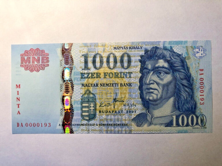 Read more about the article 2007 HUNGARY 1000 Forint Banknote. MINTA  DA0000193  Specimen Unc. Free Shipping