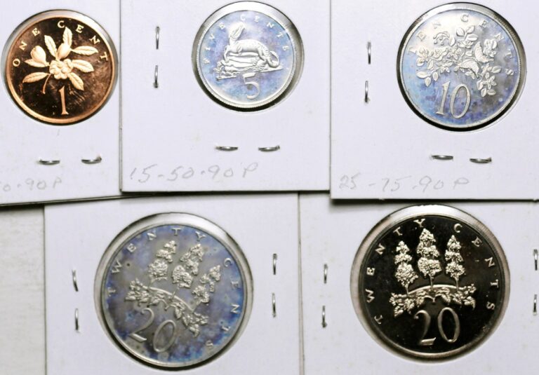 Read more about the article 1972 1973 1974 JAMAICA LOT OF FIVE COINS: 1-5-10-20 CENTS (PROOF!)