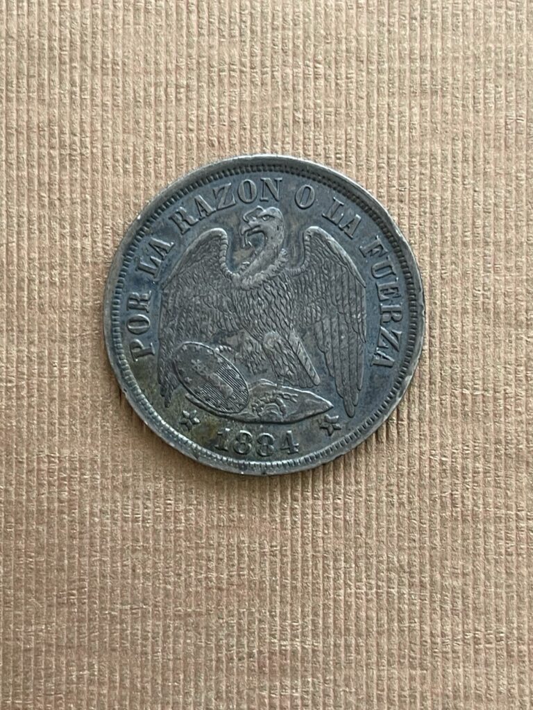 Read more about the article 1884 CHILE – Silver 1 Peso Coin