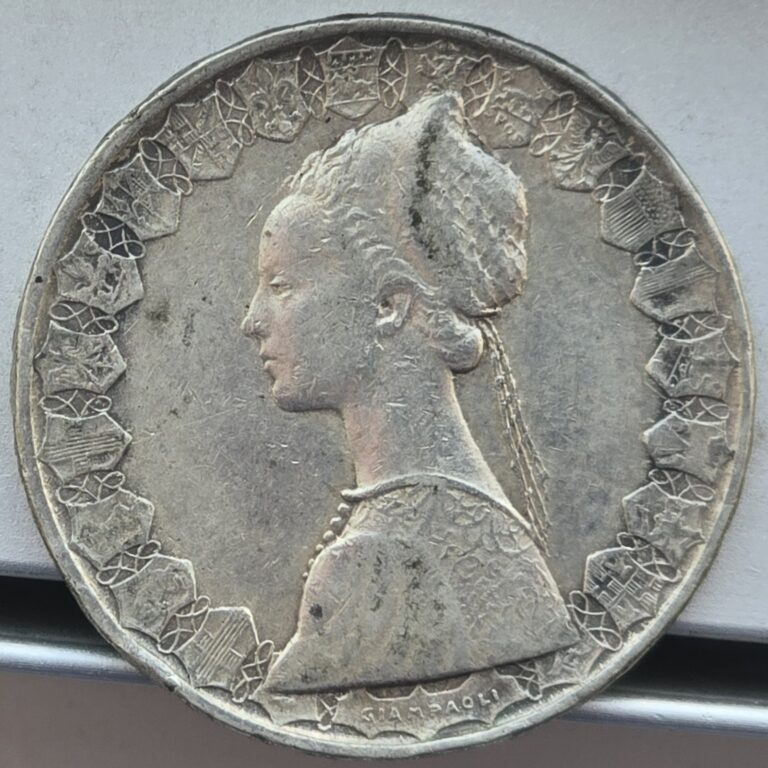 Read more about the article Italy 1958R 500 Lire Silver Coin