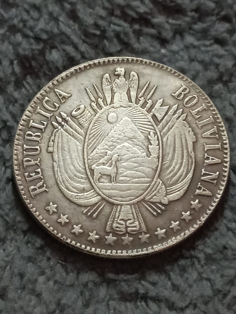 Read more about the article Coin 1 boliviano 1867 Republic of Bolivia