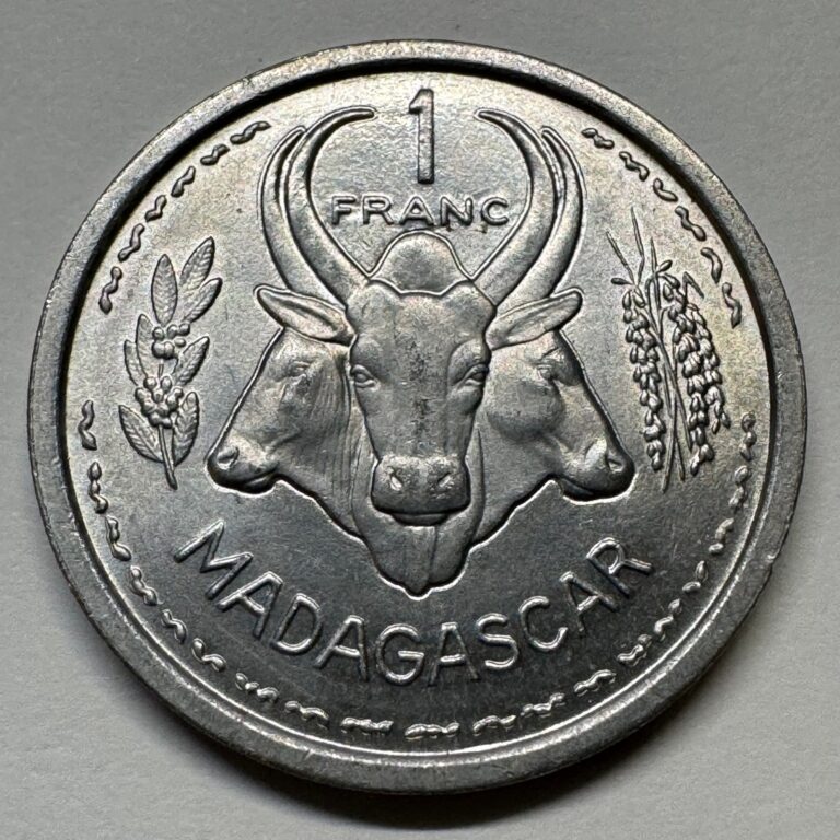 Read more about the article 1958 Madagascar 1 Franc – Coin #C-025