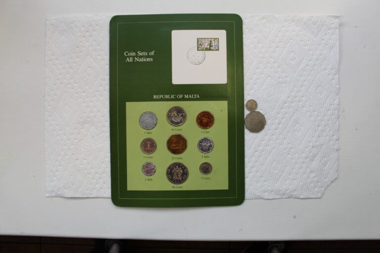Read more about the article Malta coins  Coins of All Nations set  from 1972-82  and 2 other coins