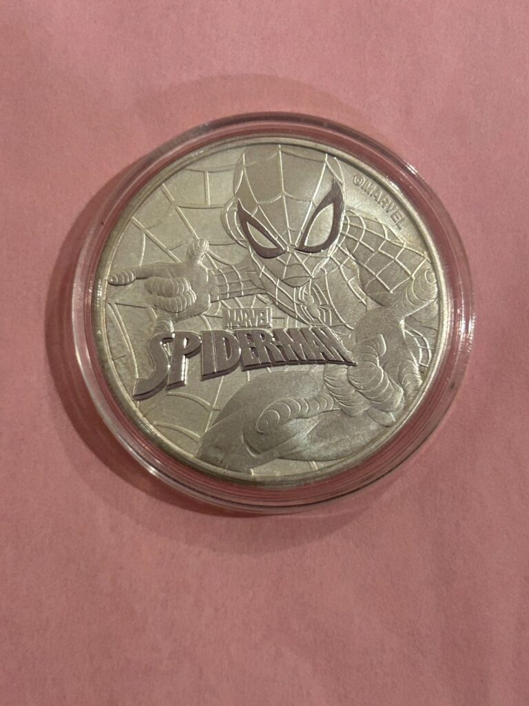 Read more about the article 2017 $1 Tuvalu 1 oz .999 Silver Marvel Series Spiderman™ BU