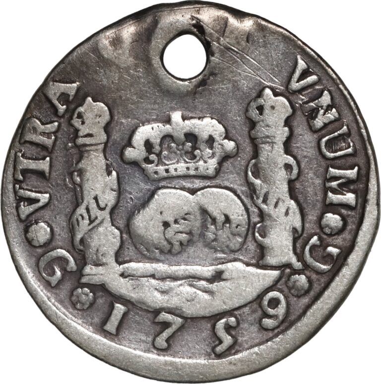 Read more about the article GUATEMALA  Guatemala City  pillar 2 reales  Ferdinand VI  1759 P.