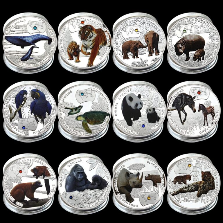 Read more about the article 12pcs/set Animal Silvery Coin 2014 Years Zambia 1000 Kwacha Art Worth Collection