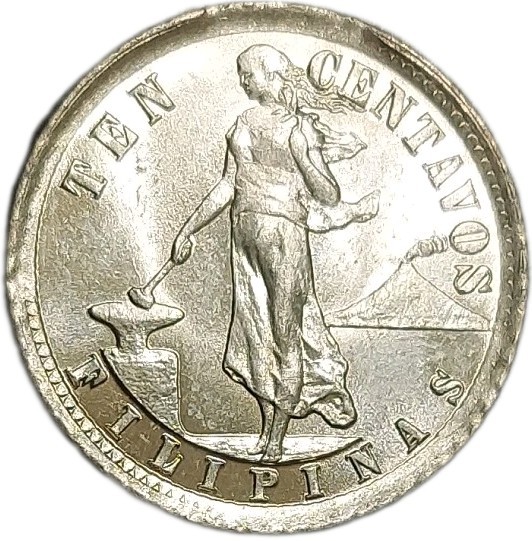 Read more about the article 1941-M Philippines US Admin 10 Centavos Silver UNC Coin Princess Magayon KM 181
