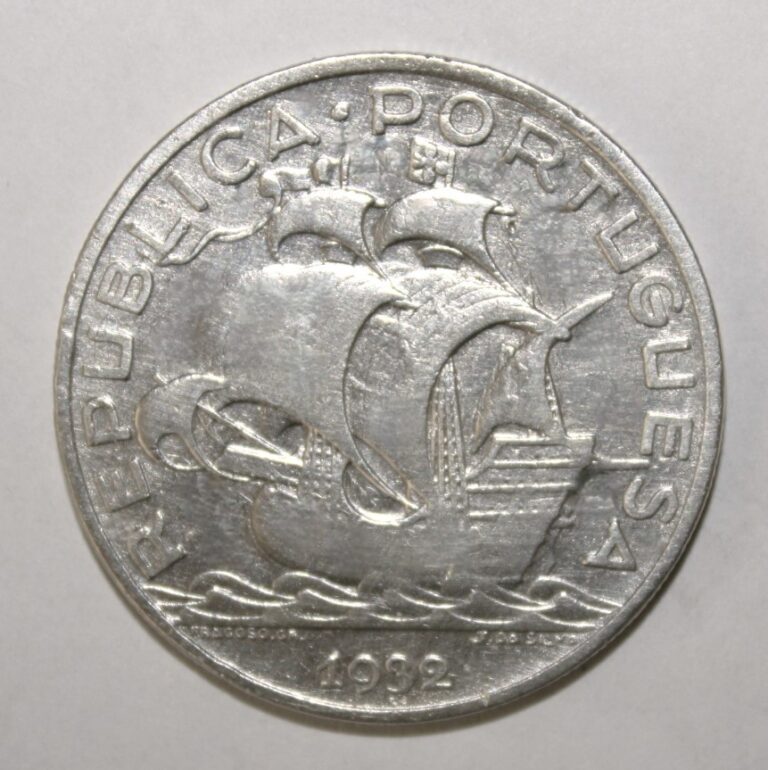 Read more about the article S7 – Portugal 10 Escudos 1932 Extremely Fine + Silver Coin – Discovery Ship