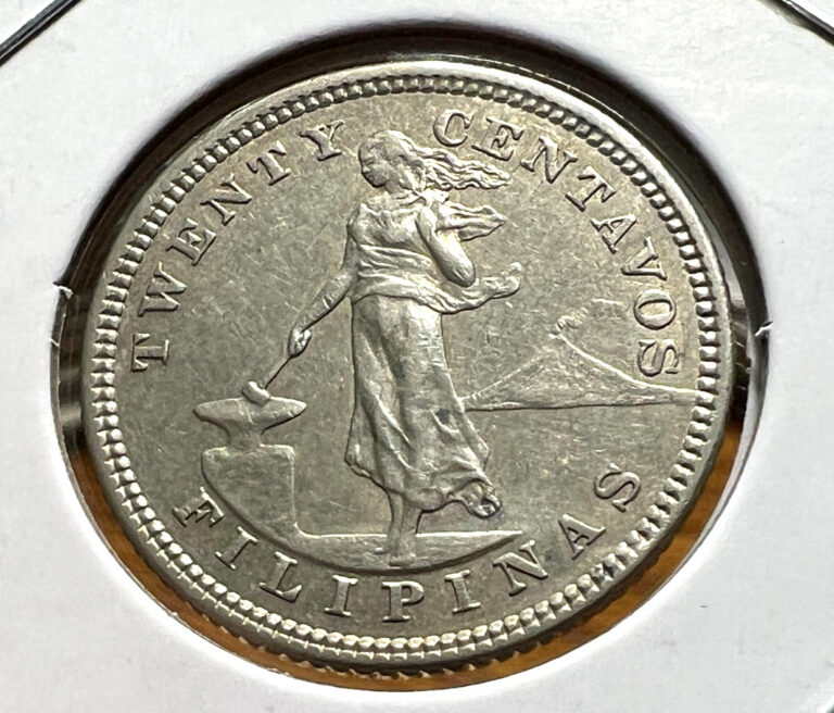 Read more about the article 1903  PHILIPPINES SILVER 20 CENTAVOS SCARCE