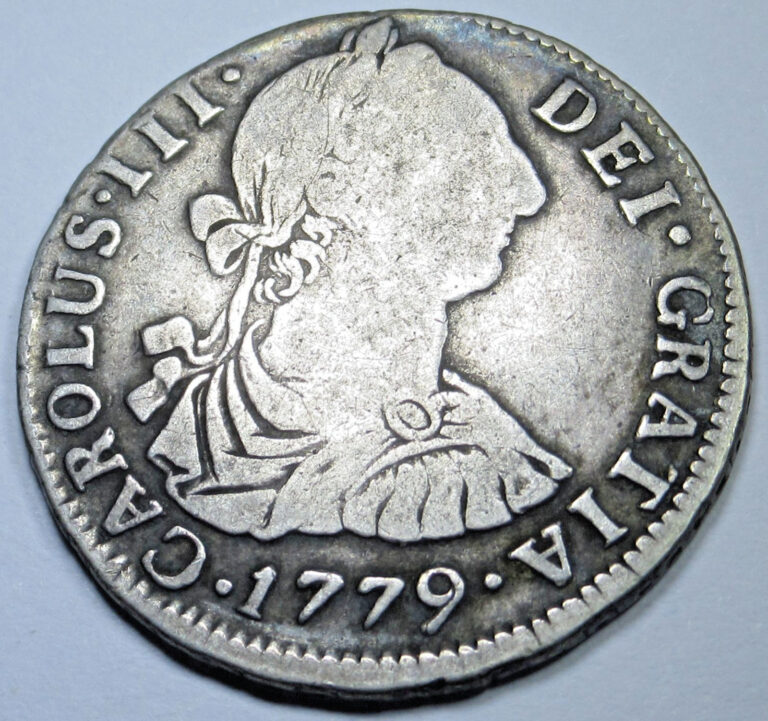 Read more about the article 1779 Spanish Bolivia Silver 2 Reales Genuine Antique Two Bits 1700’s Pirate Coin