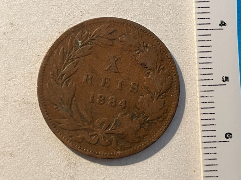 Read more about the article Portugal 1884 10 reis coin