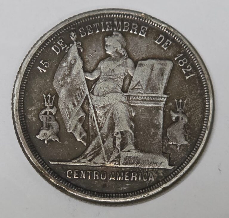 Read more about the article 1887 Honduras Standing Liberty Un Peso Triangle Silver Coin – Rare!