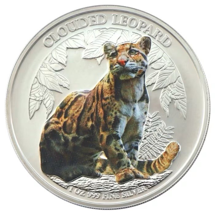 Read more about the article 2023 Cambodia Clouded Leopard Colorized 1 oz .999 Silver BU