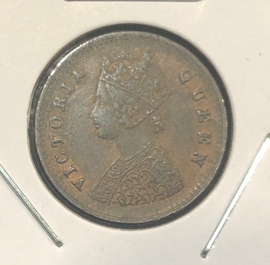 Read more about the article 1862 BRITISH INDIA 1/12 ANNA COPPER COIN-17.5MM-KM#465-VICTORIA
