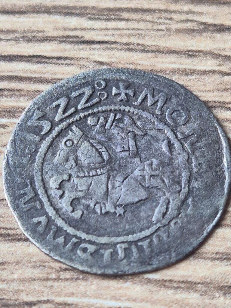 Read more about the article The Great Kingdom Of Lithuania  1522 Silver Coin  1/2 Grosh