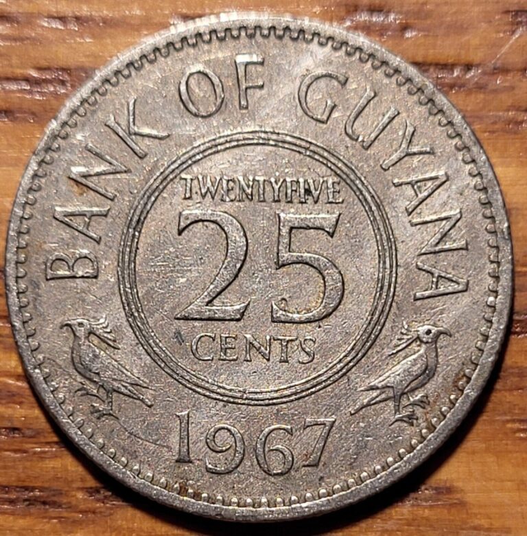 Read more about the article 1967 Guyana 25 Cents  Coin   N115
