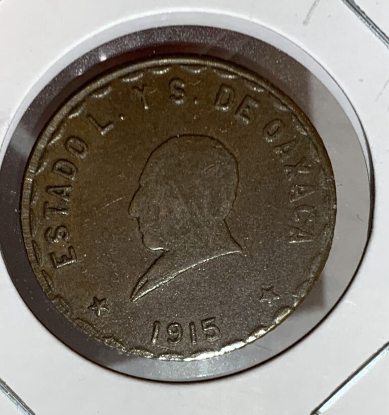 Read more about the article 1915 Revolutionary Mexico (Oaxaca) – 10 Centavos  KM-724.