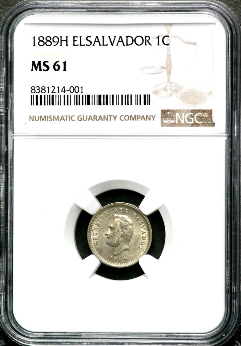 Read more about the article 1889H El Salvador 1C One Centavo – NGC MS 61  CC792
