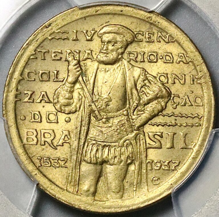 Read more about the article 1932 PCGS MS 66 Brazil 1000 Reis Colonization da Sousa 56K Coins (22042901C)