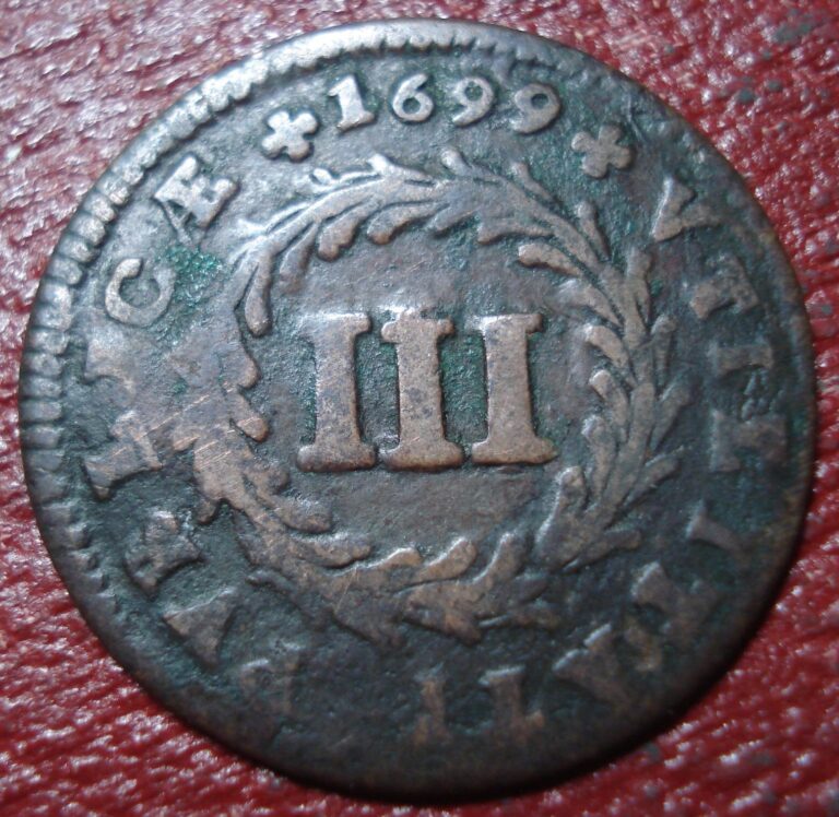 Read more about the article 1699 PORTUGAL 3 REIS IN VG-FINE CONDITION