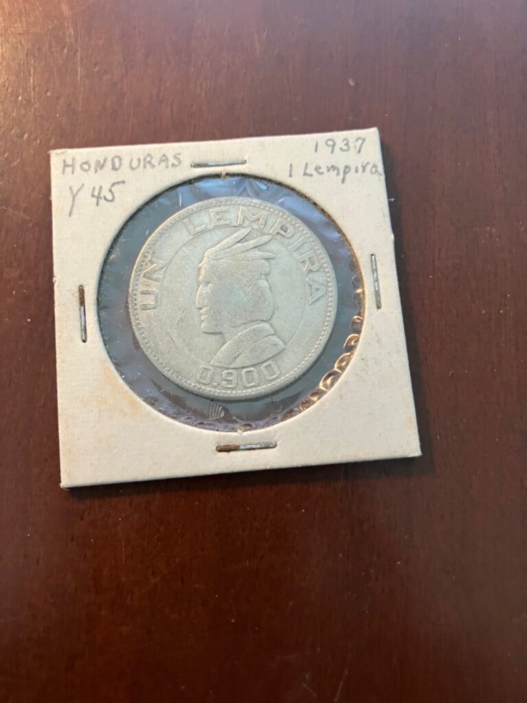 Read more about the article Honduras 1937 1 Lempira 90% Silver