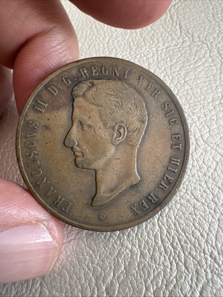 Read more about the article Italian State 1859 10 Tornesi Copper Coin