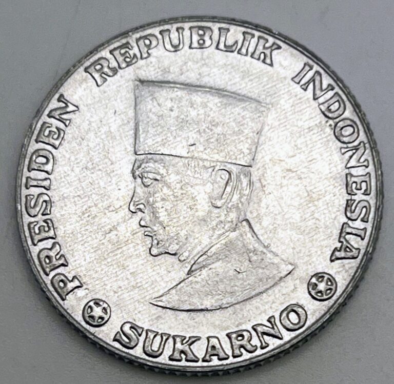 Read more about the article 1962 Indonesia 25 Sen Coin Scarce Withdrawn from Circulation Quickly KM#8 Alu…