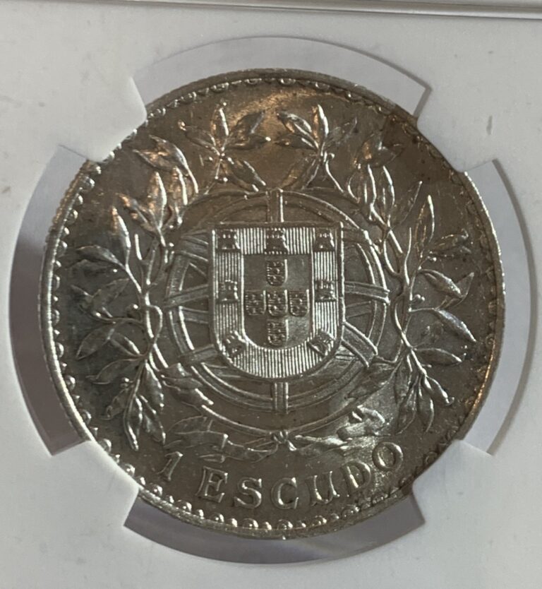 Read more about the article WORLD SILVER COIN: 1916 PORTUGAL ESCUDO NGC UNC