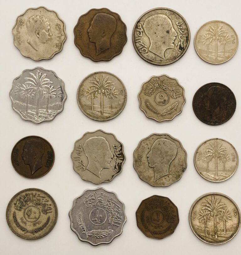 Read more about the article Iraq Coins Lot – World Coins – Iraqi  Including Silver (1931 and 1959 50 Fils)