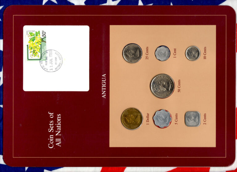 Read more about the article Coin Sets of All Nations Antigua E.C. 1965-1983 UNC 50 cents 1965