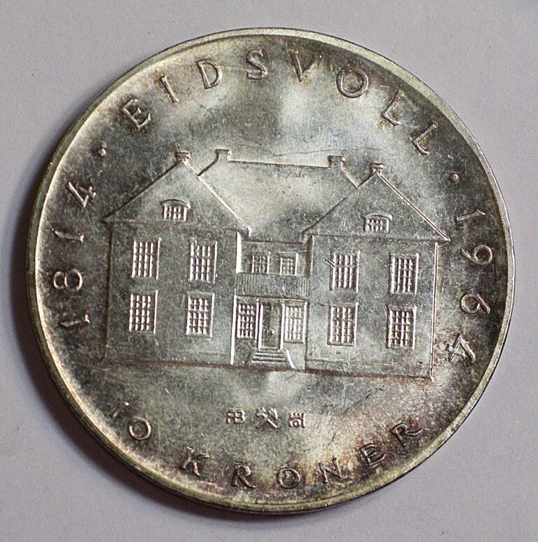 Read more about the article 1964 Norway 10 Kroner silver coin KM-413 UNCIRCULATED #15857